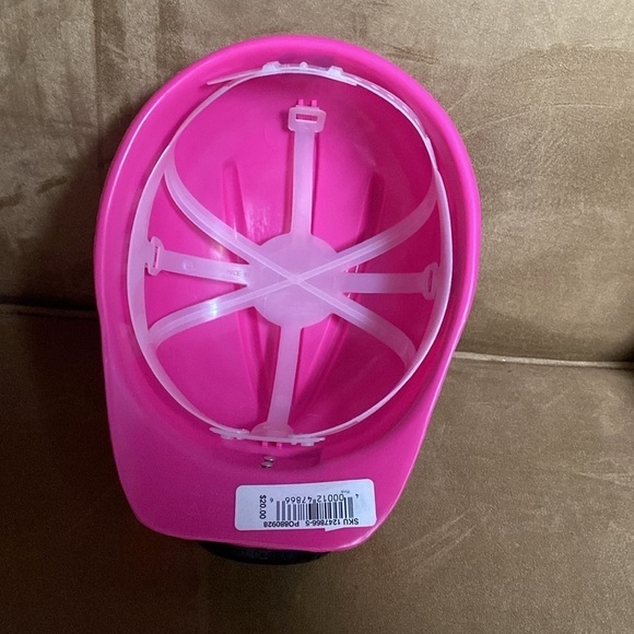 VINTAGE 1996 Universal Studios Jurassic Park Pink Hard Hat Helmet Tested works - Picture 3 of 9
